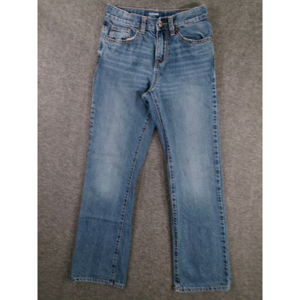 Old Navy Jean Youth 12 Slim Blue Bootcut Favorite Fit Causal Medium Wash Cotton